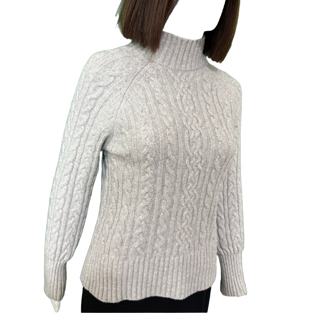 Joie Women's Gray Cable Knit Sweater